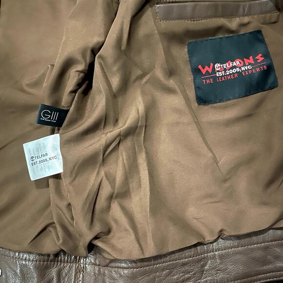 Telfar x Wilson’s Leather Size L Sold-out Limited Stock Chocolate Leather Jacket - Picture 13 of 16